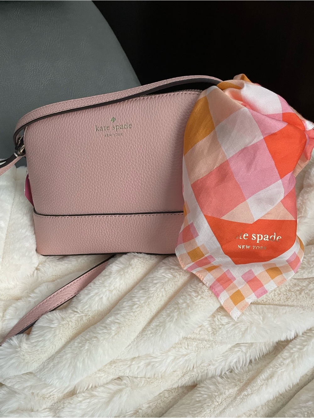 NWT Kate Spade Southport Ave in Rosy Cheeks Pebbled Leather Dome Crossbody - Picture 8 of 8